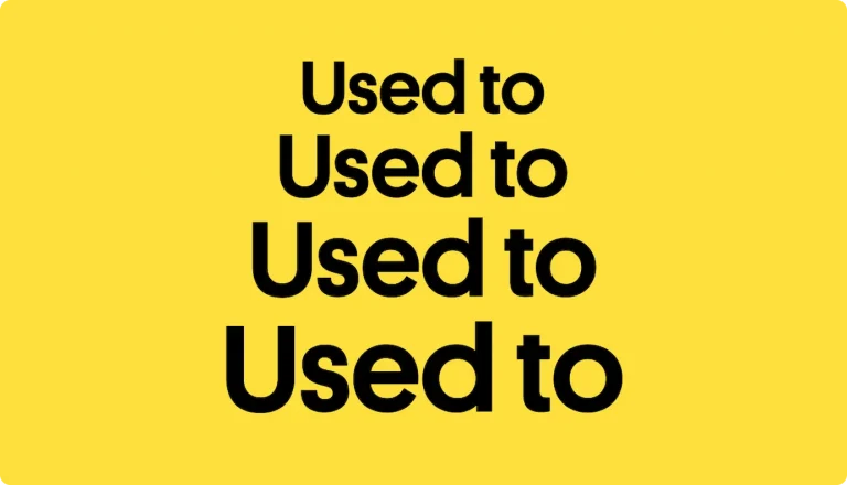 Правила використання конструкції Used to в англійській мові
